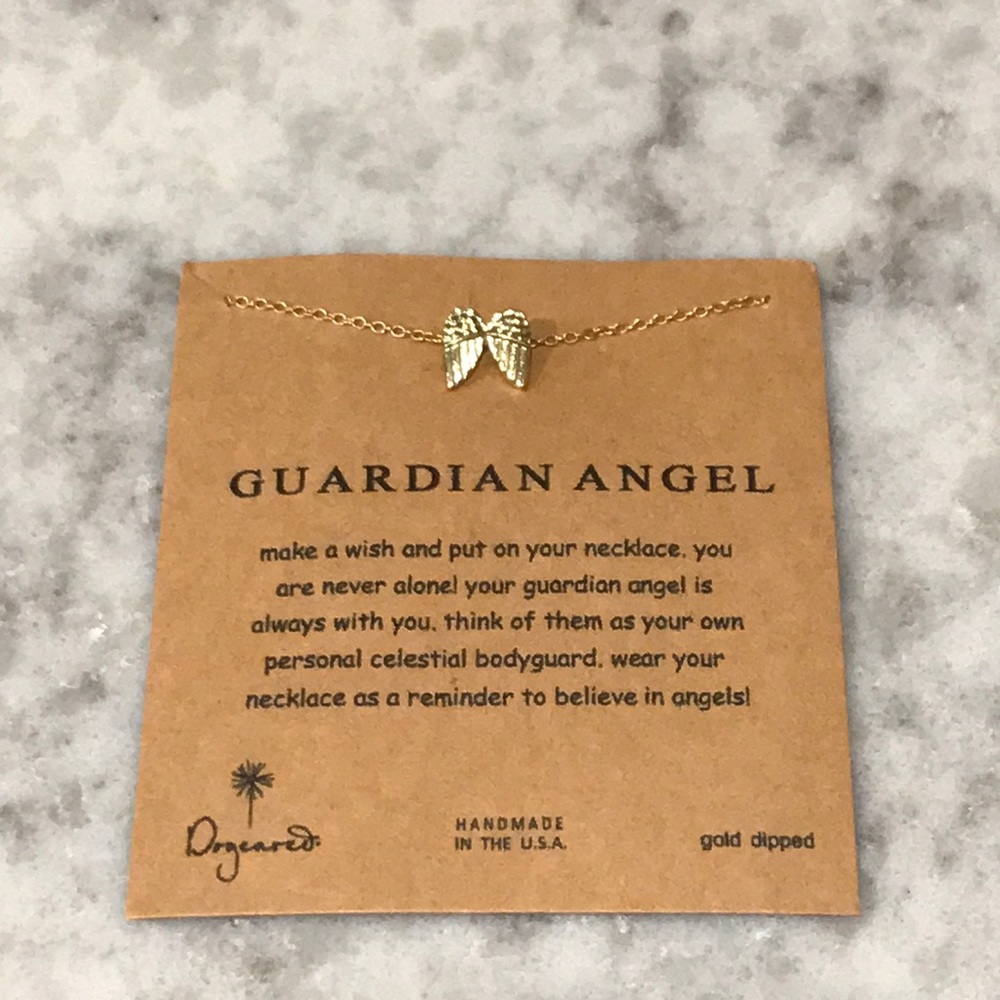 “Sara” Guardian Angel gold necklace 👼 😇 dainty